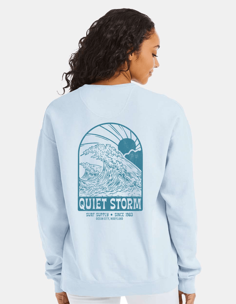 QSSS/GD Unisex SOOTHING BLUE / S Tidal Wave Crew Fleece
