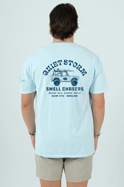 QSSS/GD Unisex SOOTHING BLUE / XS Swell Chasers Short Sleeve Tee