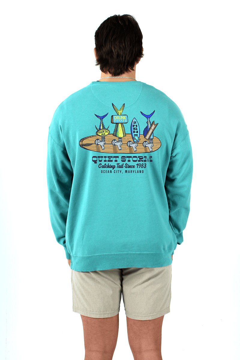 QSSS/GD Unisex SPANISH MOSS / S Fish Tales Crew Fleece