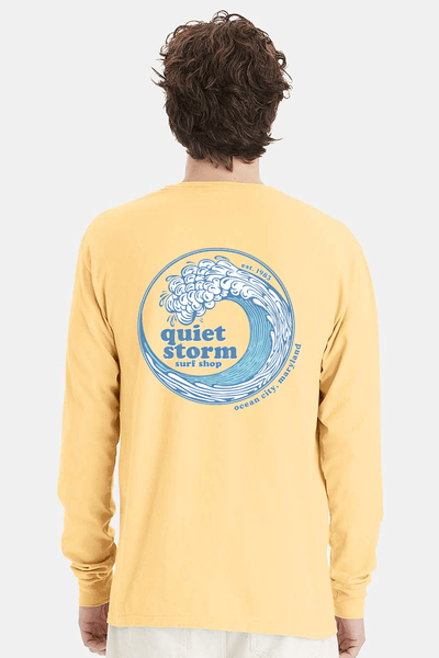 QSSS/GD Unisex SUMMER SQUASH / S Curly Wave Long Sleeve Tee