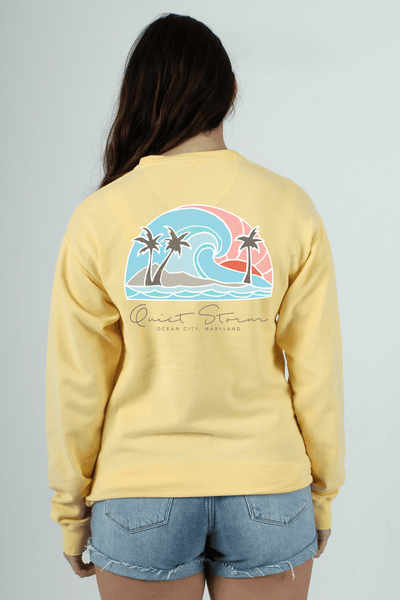 QSSS/GD Unisex SUMMER SQUASH / S Tropical Days Crew Fleece