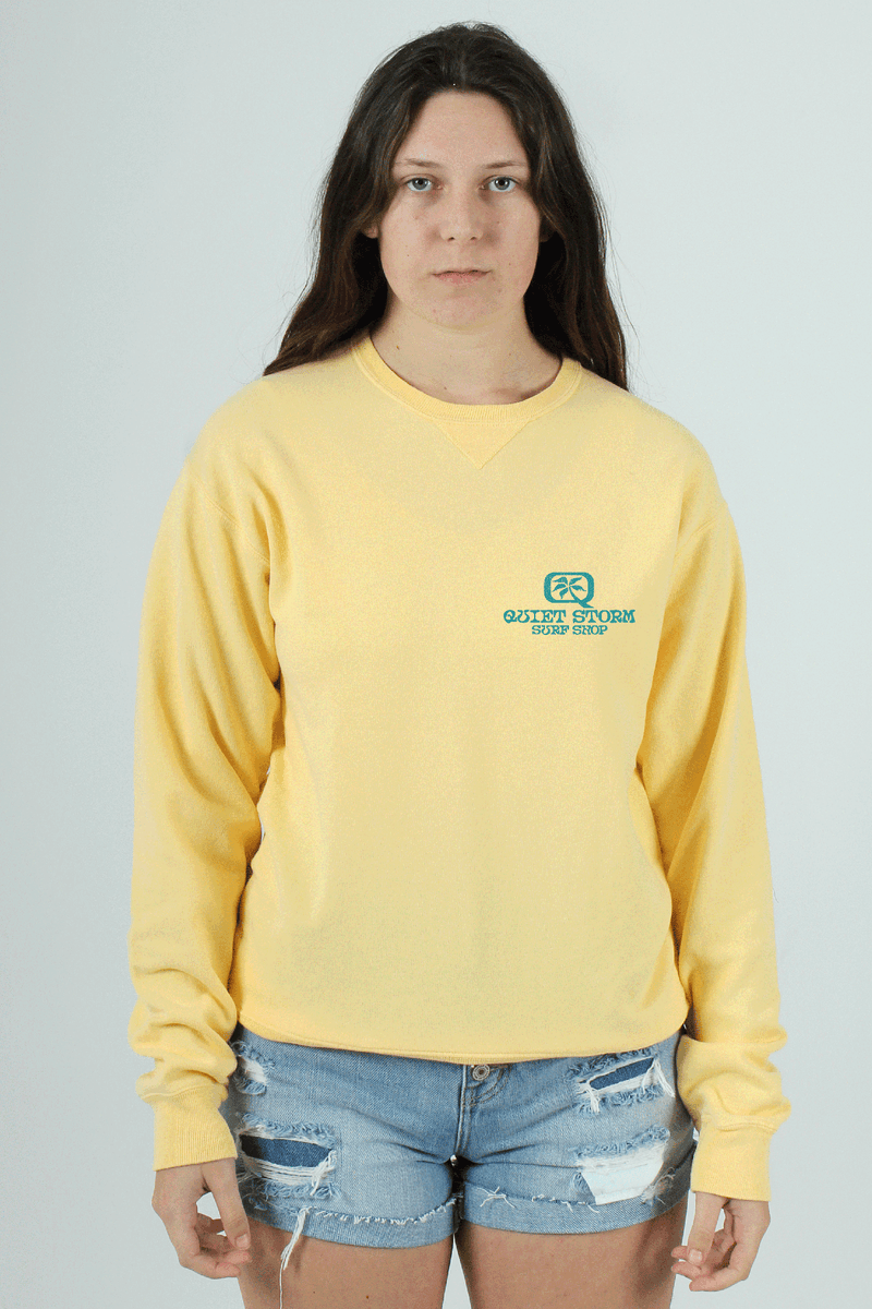 QSSS/GD Unisex Sunflower Wave Crew Fleece