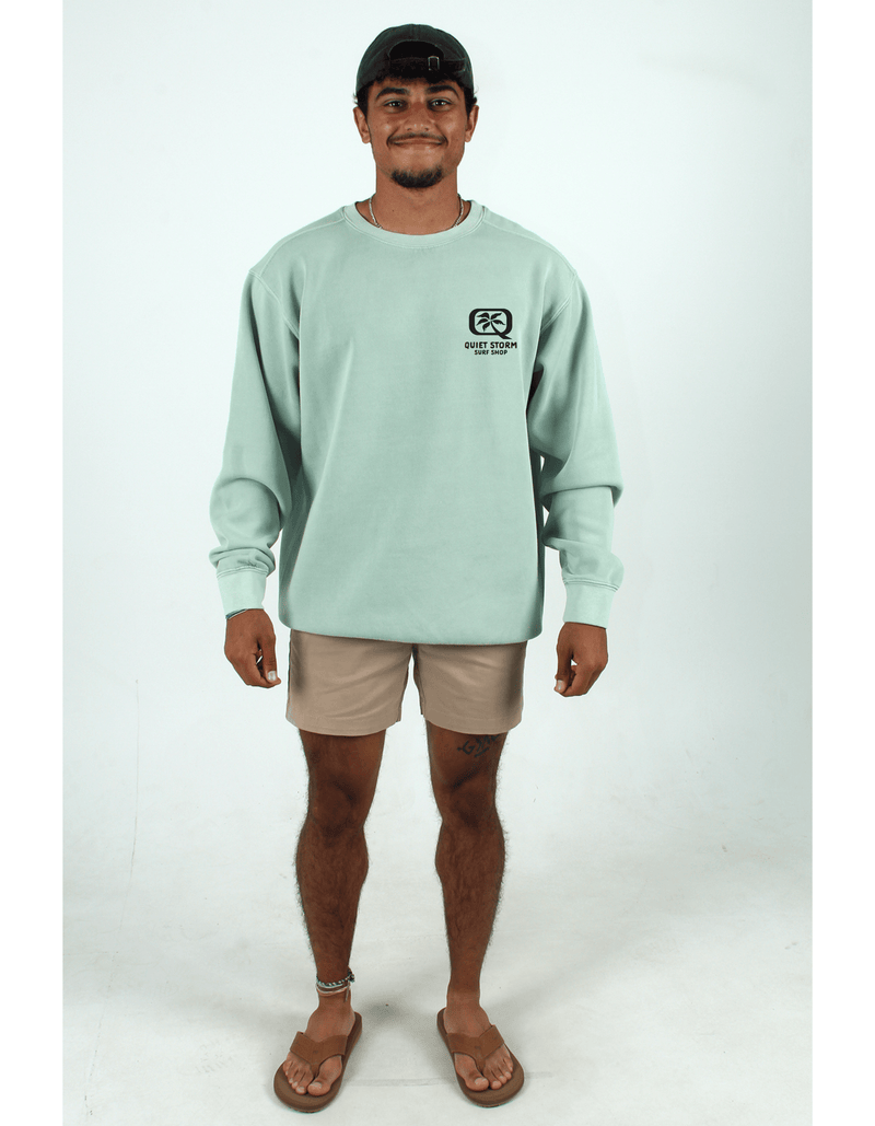 QSSS/GD Unisex Yellow Lab Camo Crew Fleece