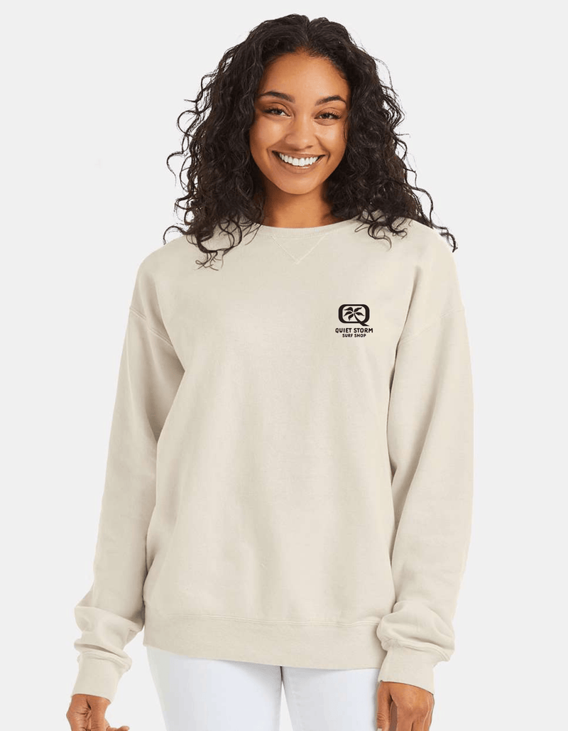 QSSS/GD Unisex Yellow Lab Camo Crew Fleece