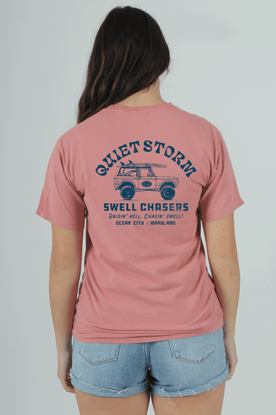 QSSS/HANES GEN-Men's MAUVE / S Swell Chasers Short Sleeve Tee