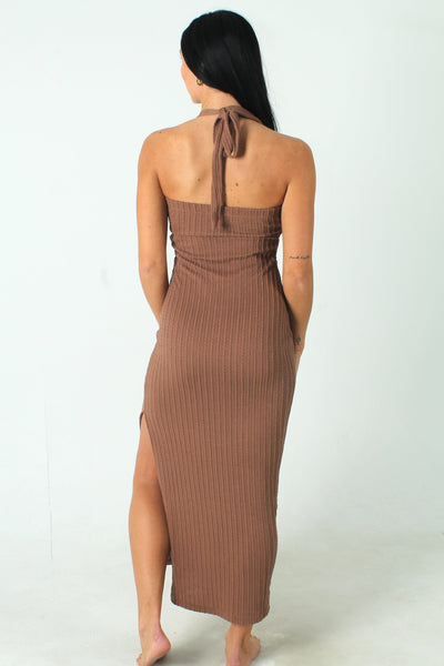 QSSS/ILLA GEN-Women's Frankie Knit Twist Maxi Dress