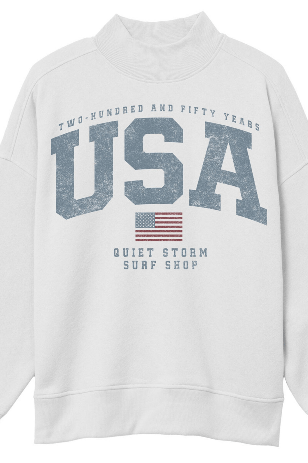 Women's USA Mock Neck Fleece | Quiet Storm Surf Shop