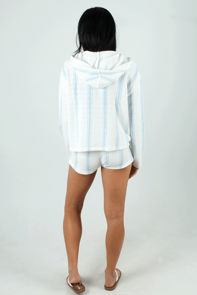 QSSS/OCEDRI GEN-Women's Boxy Stripe Baja Pullover Hoodie