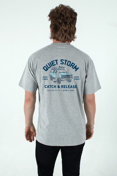 QSSS/PP Unisex ATHLETIC GREY / S Catch and Release Short Sleeve Tee