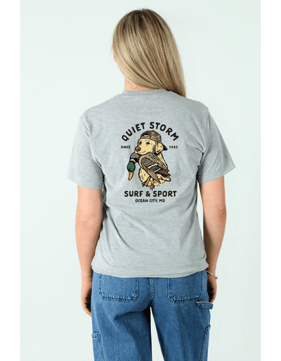 QSSS/PP Unisex ATHLETIC GREY / S Yellow Lab Camo Short Sleeve Tee