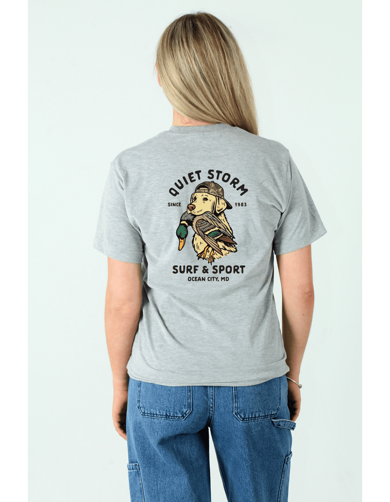 QSSS/PP Unisex ATHLETIC GREY / S Yellow Lab Camo Short Sleeve Tee