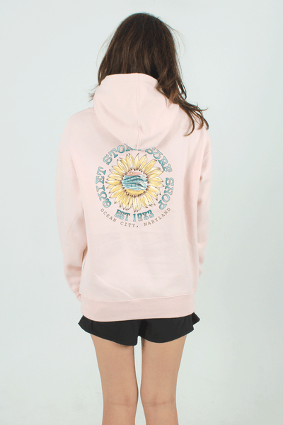 QSSS/PP GEN-Men's BABY PINK / S Sunflower Wave Hoodie