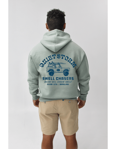 QSSS/PP Unisex BAY GREEN / S Swell Chasers Pullover Hoodie
