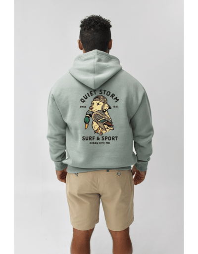 QSSS/PP Unisex BAY GREEN / S Yellow Lab Camo Hoodie