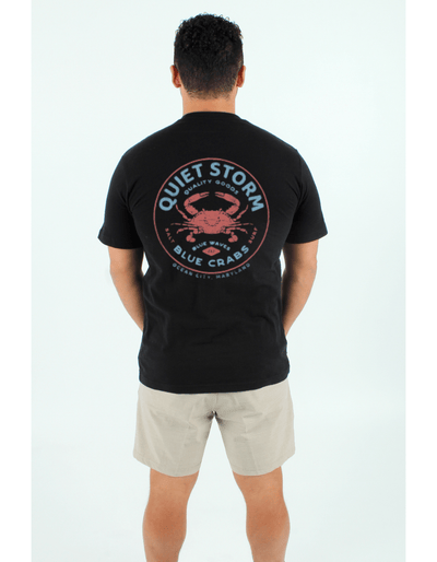 QSSS/PP Unisex BLACK / S Salty Crab Short Sleeve Tee