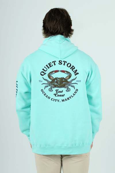 QSSS/PP Unisex CELESTIAL HTHR / S Original Crab Full Zip Hoodie