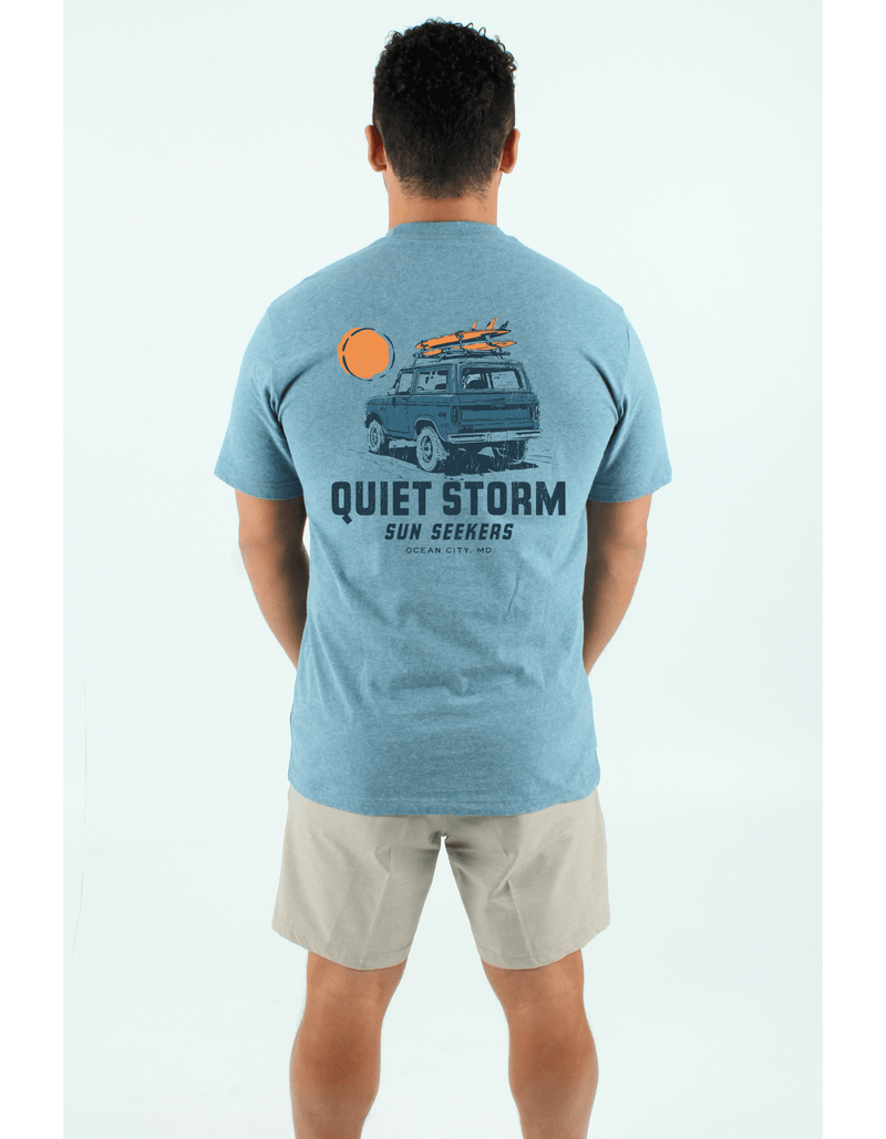 QSSS/PP Unisex DENIM HTHR / S Sun Seekers Short Sleeve Tee