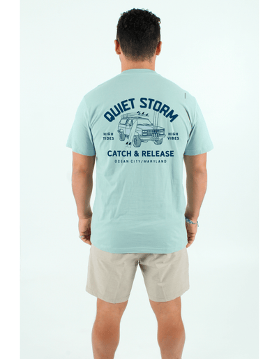 QSSS/PP Unisex DUSTY SAGE / S Catch and Release Short Sleeve Tee