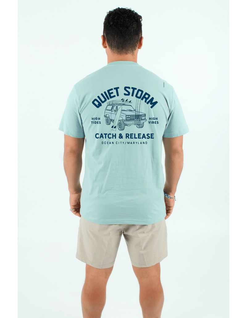 QSSS/PP Unisex DUSTY SAGE / S Catch and Release Short Sleeve Tee
