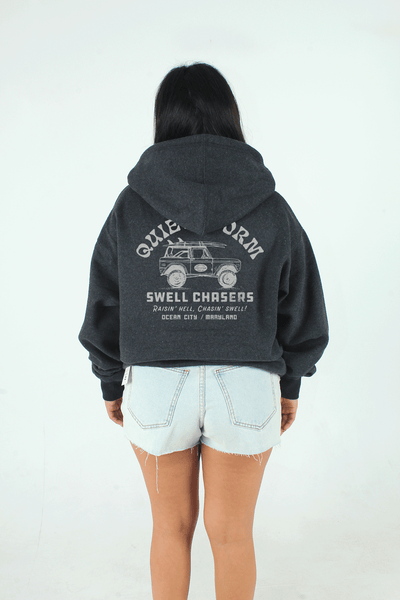 QSSS/PP Unisex GUNPOWDER HTHR / M Swell Chasers Pullover Hoodie