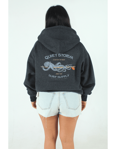 QSSS/PP Unisex GUNPOWDER HTHR / S Octo Board Pullover Hoodie