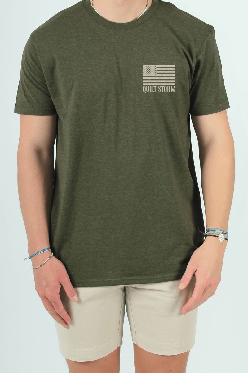 QSSS/PP Unisex Home of the Free Camo Short Sleeve Tee