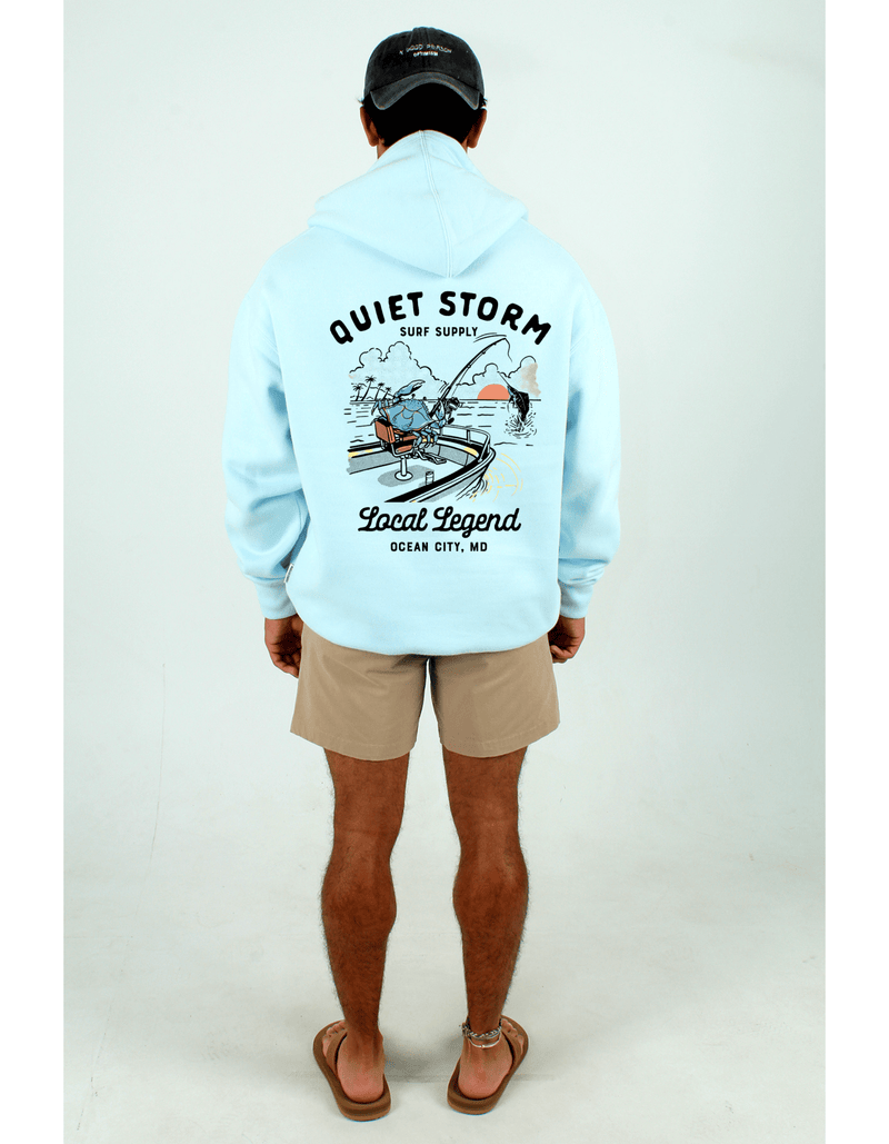 QSSS/PP Unisex LT BLUE / S Crab Boat Hoodie
