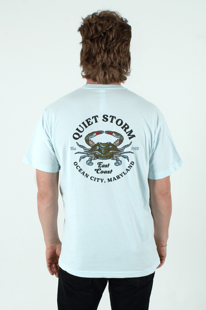 QSSS/PP Unisex LT BLUE / S Original Crab Short Sleeve Tee