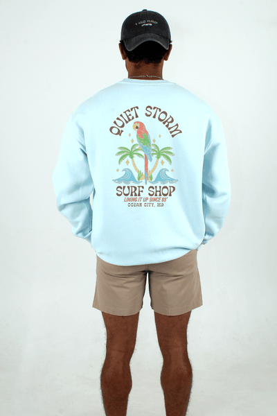 QSSS/PP Unisex LT BLUE / S Parrot Crew Fleece