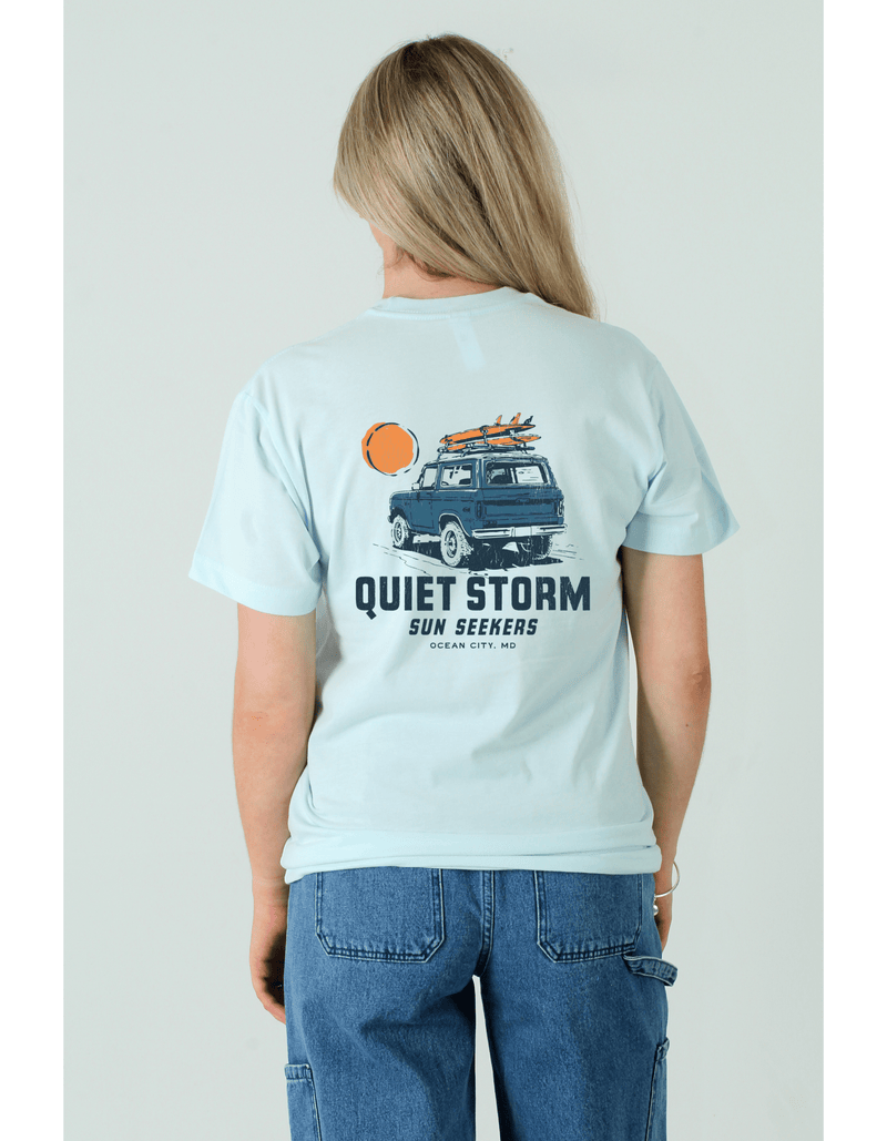 QSSS/PP Unisex LT BLUE / S Sun Seekers Short Sleeve Tee