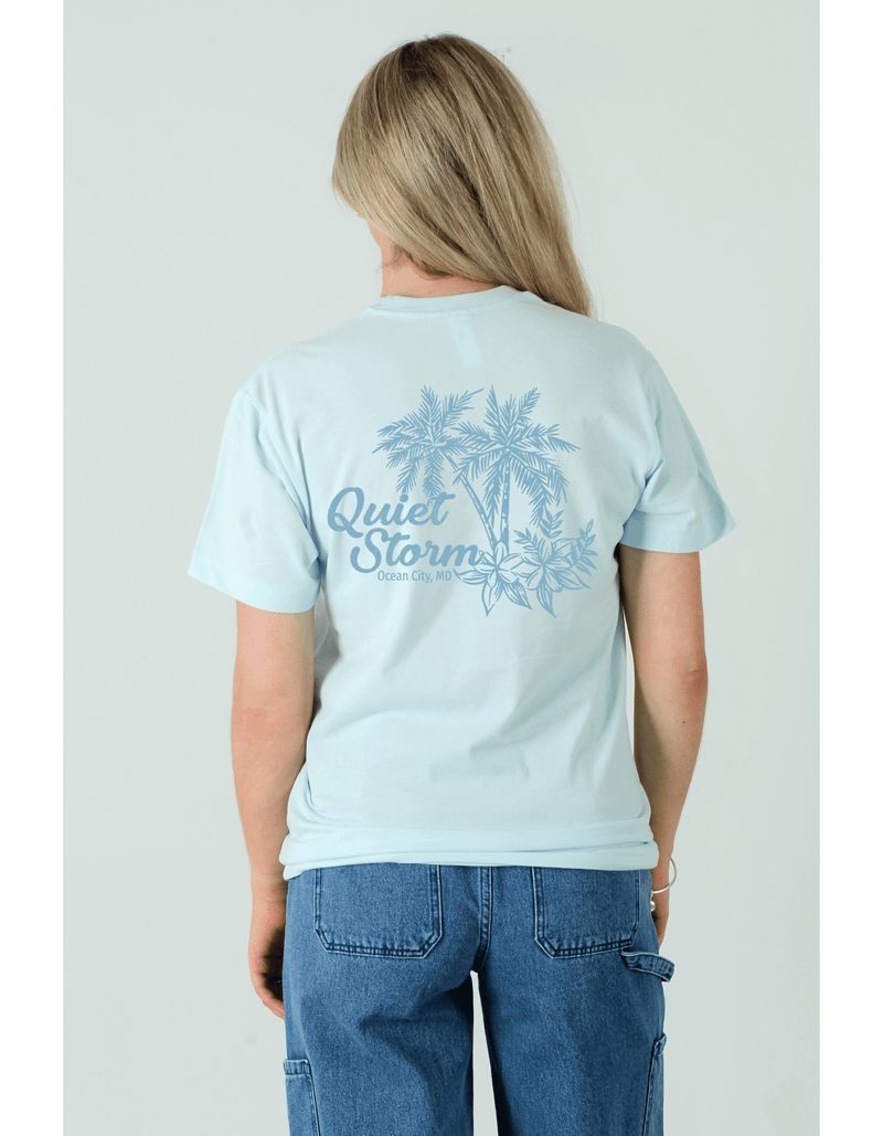 QSSS/PP Unisex LT BLUE / S Tropical Soul Short Sleeve Tee
