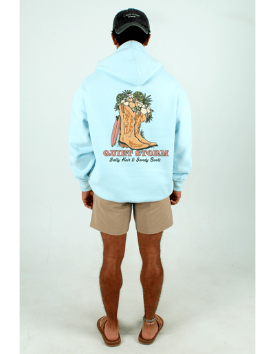 QSSS/PP Unisex LT BLUE / S Western Boots Hoodie