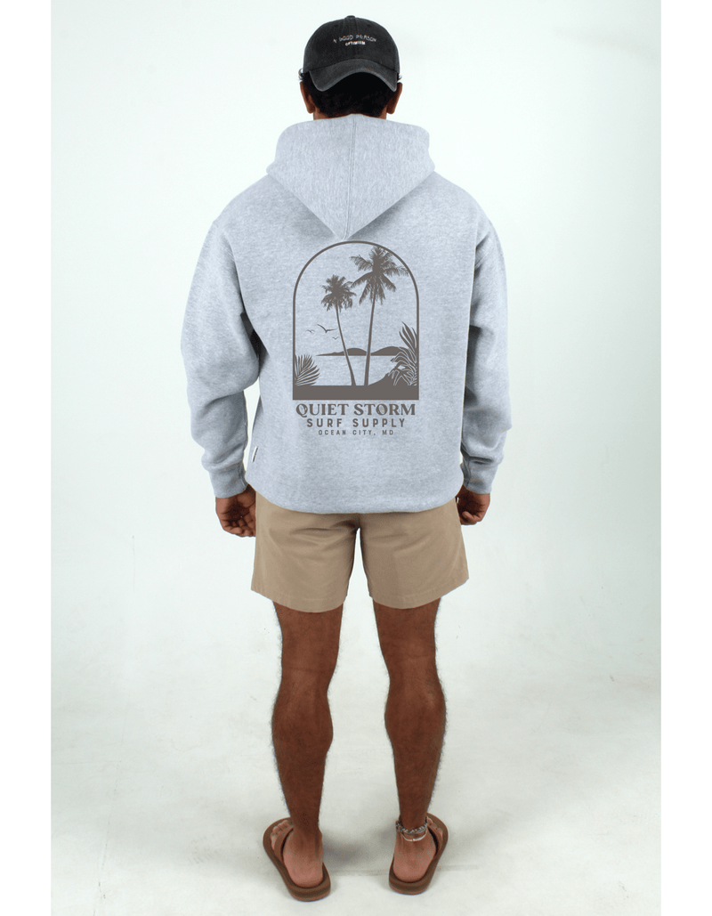 QSSS/PP Unisex LT GREY / S Palm Window Full Zip Hoodie