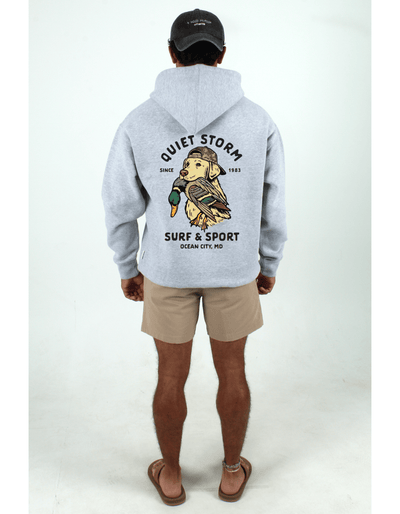 QSSS/PP Unisex LT GREY / S Yellow Lab Camo Hoodie