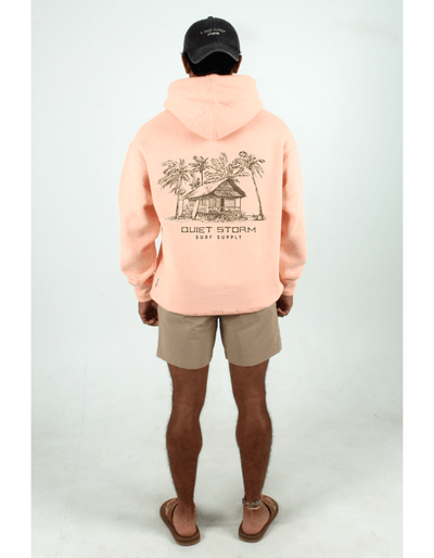 QSSS/PP Unisex MANGO HTHR / S Hula Hut Hoodie
