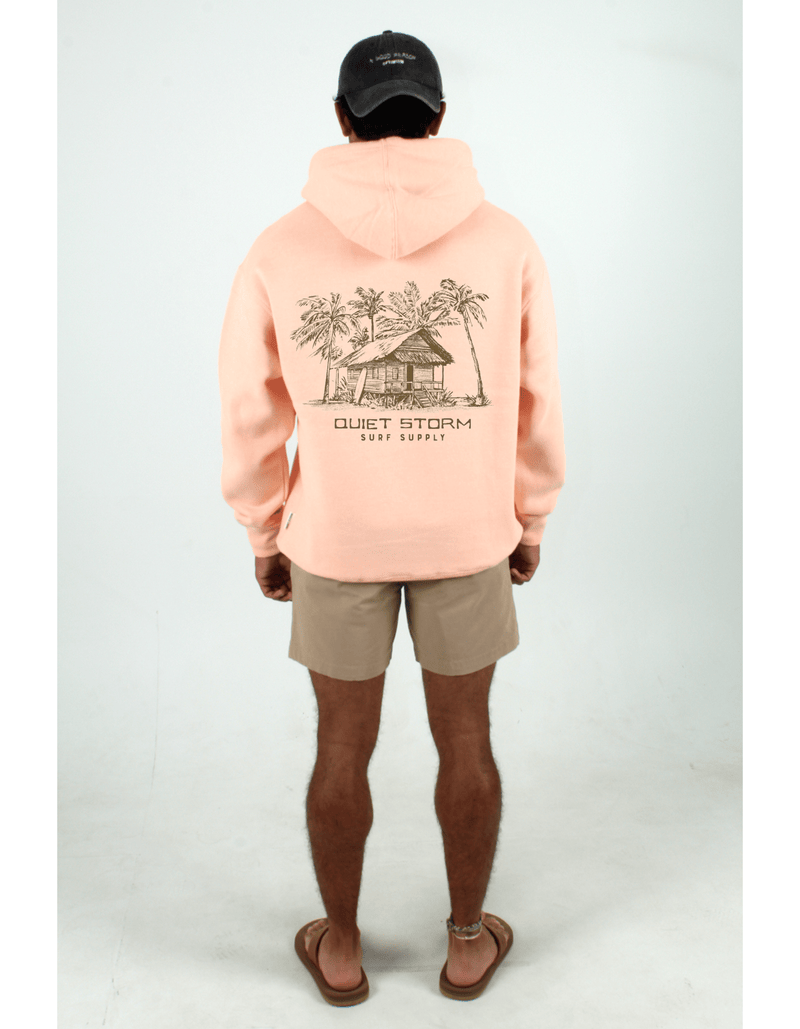 QSSS/PP Unisex MANGO HTHR / S Hula Hut Hoodie