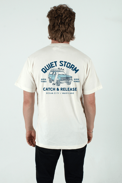 QSSS/PP Unisex NATURAL / S Catch and Release Short Sleeve Tee