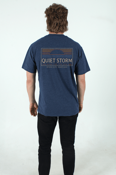 QSSS/PP Unisex NAVY HTHR / S Horizon Short Sleeve Tee