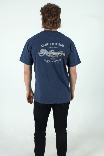 QSSS/PP Unisex NAVY HTHR / S Octo Board Short Sleeve Tee