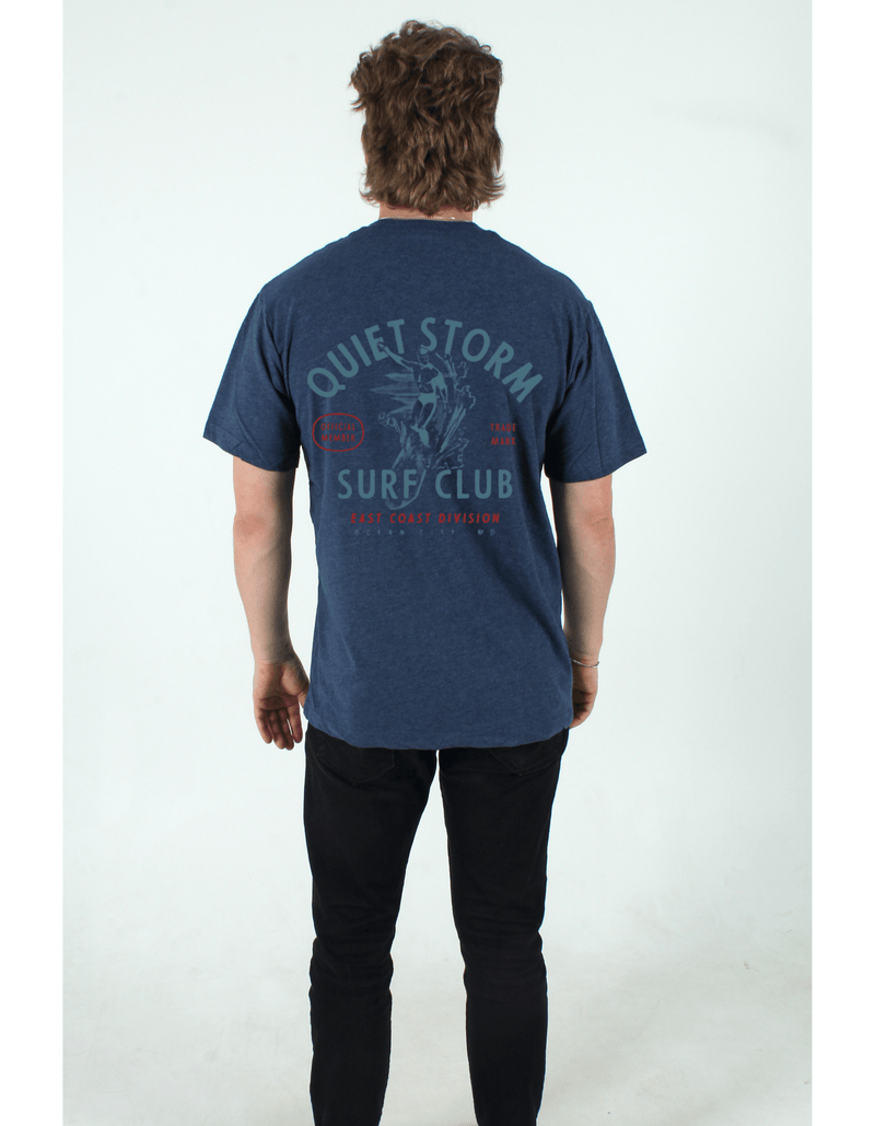 QSSS/PP Kids NAVY HTHR / S Surf Club Short Sleeve Tee