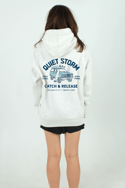 QSSS/PP Unisex OATMEAL / S Catch and Release Hoodie