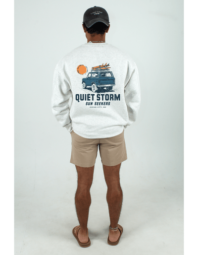 QSSS/PP Unisex OATMEAL / S Sun Seekers Crew Fleece