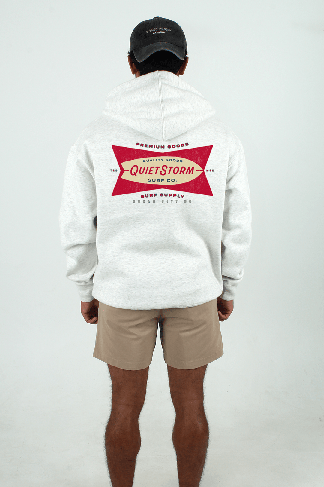 Surfboard Classic Hoodie – Quiet Storm Surf Shop