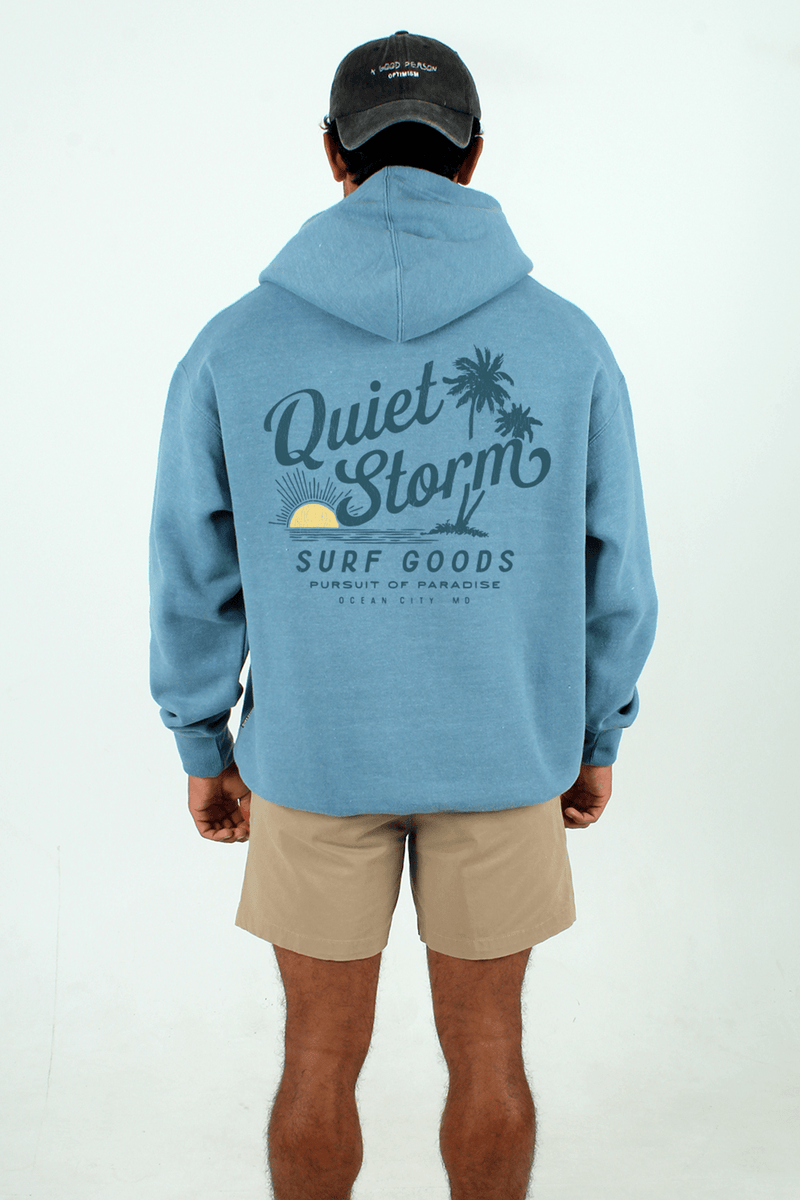 QSSS/PP Unisex SLATE BLUE HTHR / S Pursuit of Paradise Hoodie