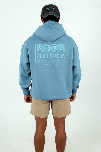 QSSS/PP Unisex SLATE BLUE HTHR / S Sunset Hoodie