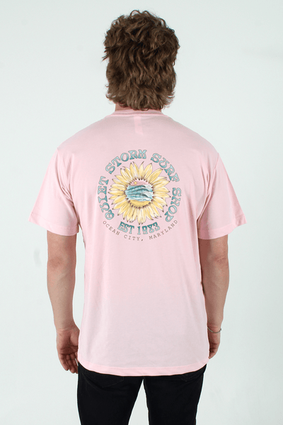 QSSS/PP Unisex SOFT PINK / S Sunflower Wave Short Sleeve Tee