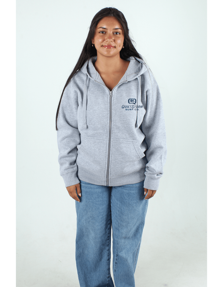 Surfboard Classic Full Zip Hoodie – Quiet Storm Surf Shop