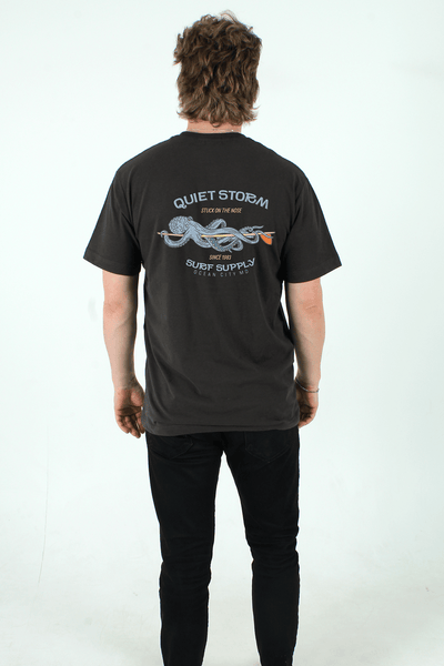 QSSS/PP Unisex WASHED BLACK / S Octo Board Short Sleeve Tee
