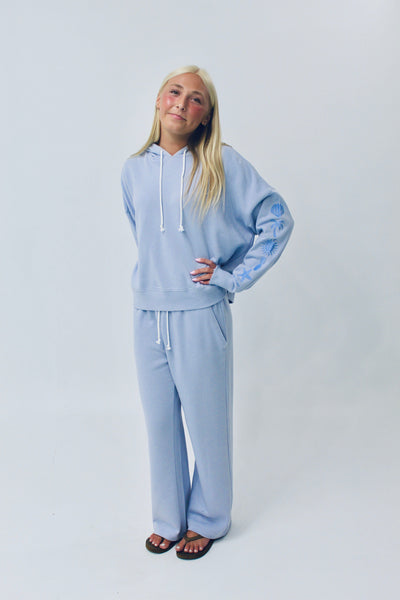 QSSS/REFLEX GEN-Women's ICELANDIC BLUE / XS Women's Icon Embroidered Sleeve Hoodie