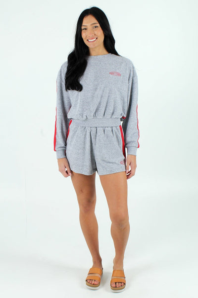 QSSS/REFLEX GEN-Women's LT GREY / XS Quiet Storm French Terry Crew